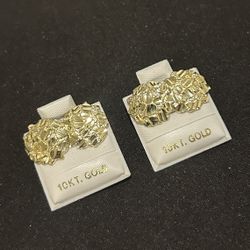 Gold Nugget Earrings