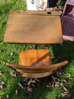 Antique school desk
