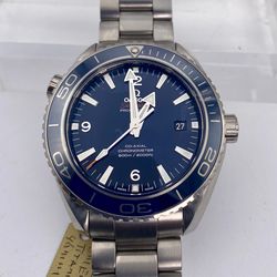 Omega Seamaster Planet Ocean 600M Titanium Blue Men's Watch 46mm