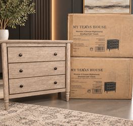 My Texas House Monroe 3-Drawer Nightstands-Set of 2