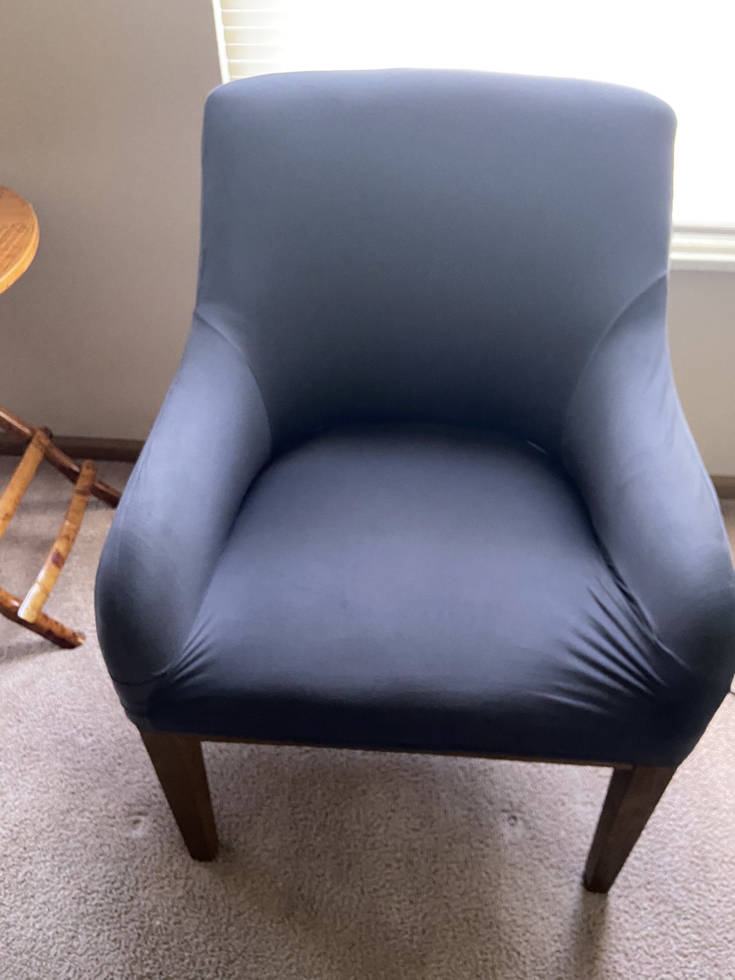 Accent Gray Color Chair with Cover