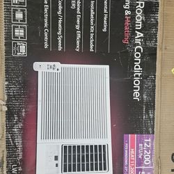 LG
12,200 BTU 230V Window Air Conditioner Cools 570Sq. Ft. with Heater, Remote and Dehumidifier in White