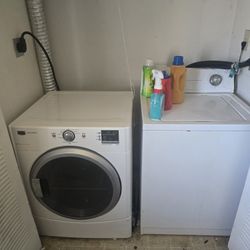 Washer And Dryer  And Leather Sofa Set
