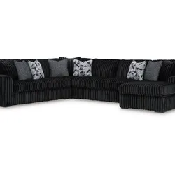 Midnight 4-PC Shape Sectional. 🚚WE DELIVER🚚