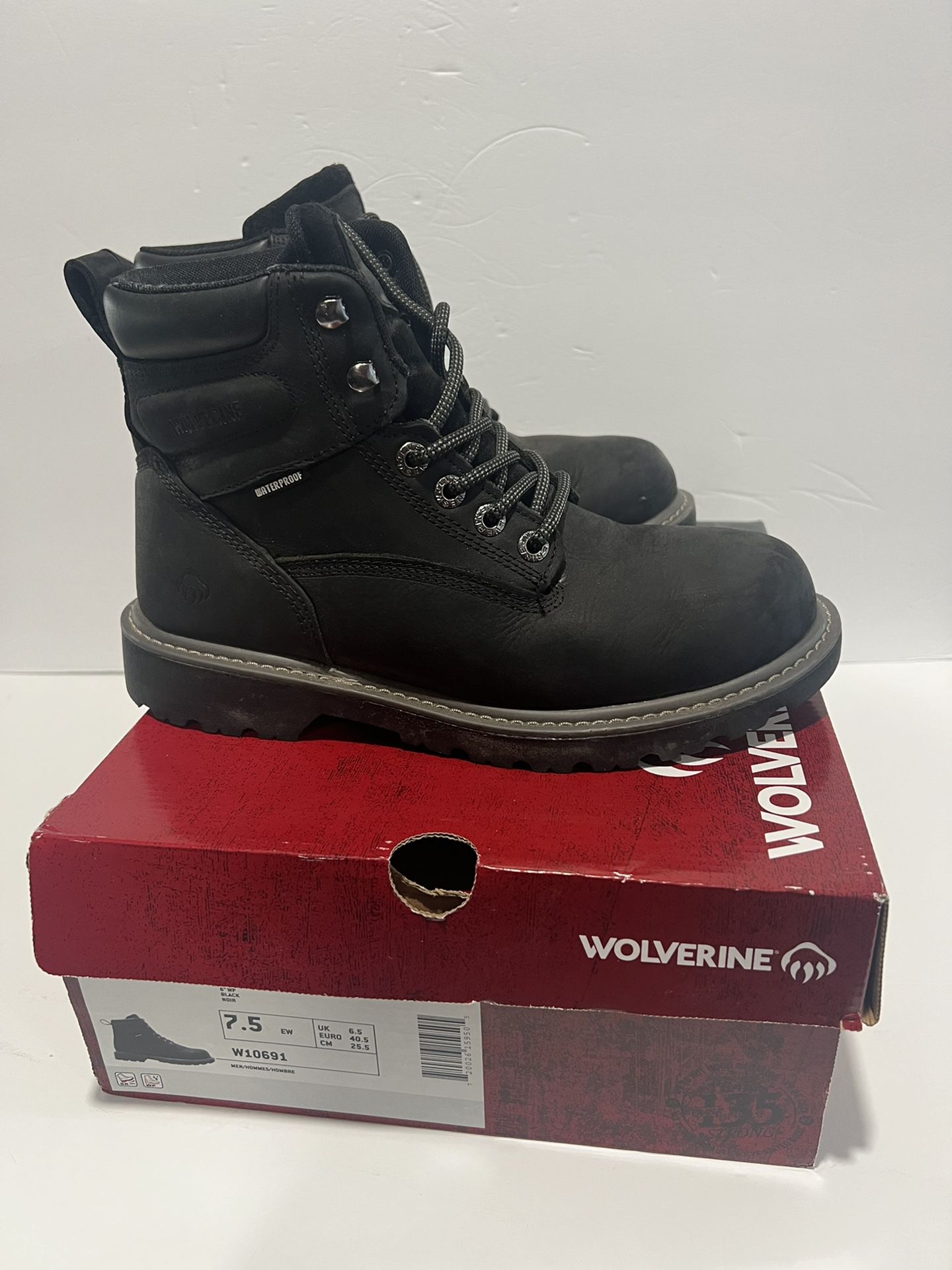 WOLVERINE Men's Floorhand Waterproof 6" Steel Toe Work Boot