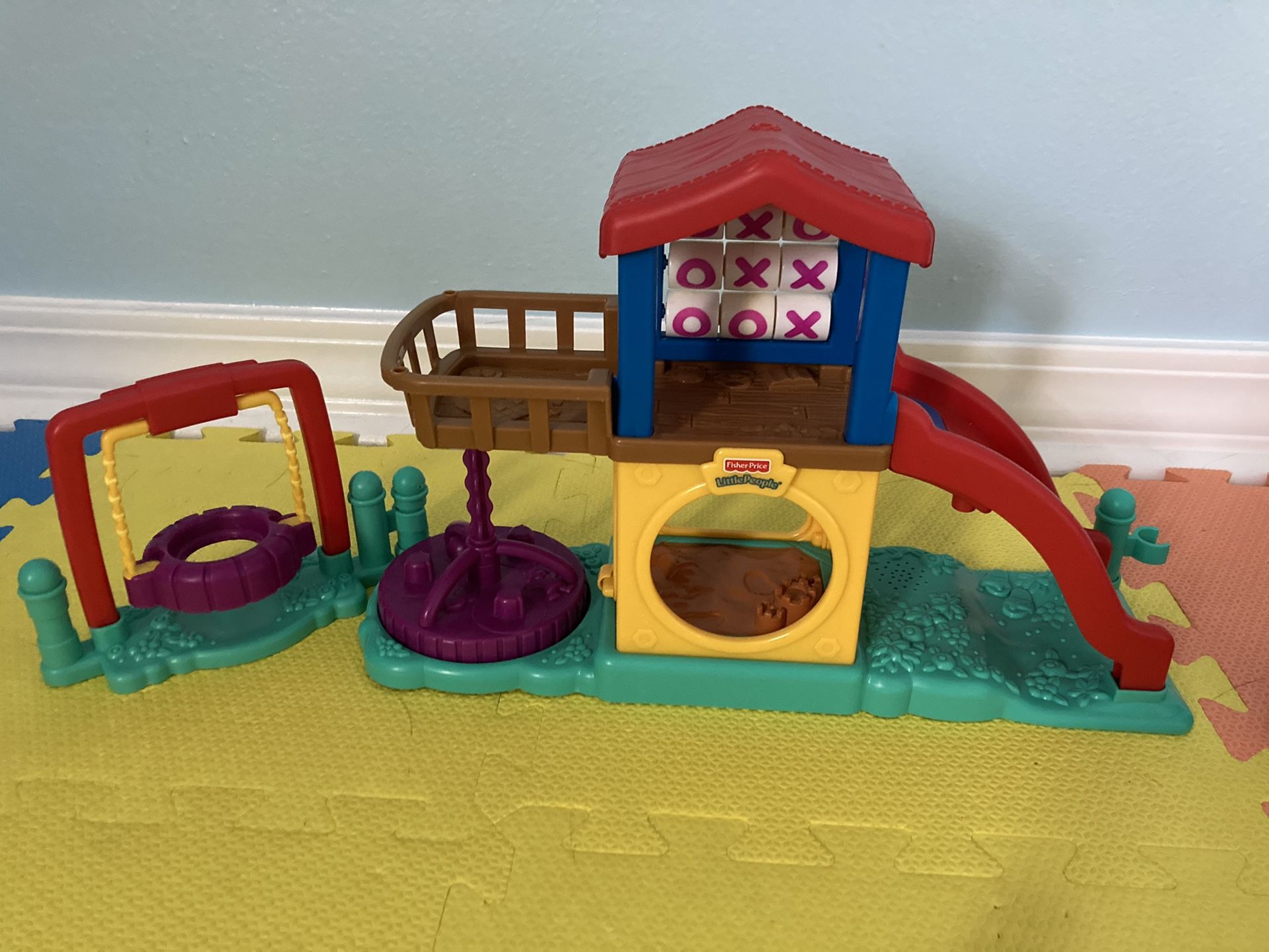 Fisher Price Little People Playground and Service Garage Sets