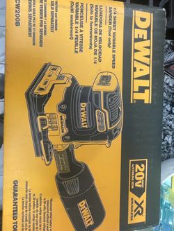 New dewalt sander