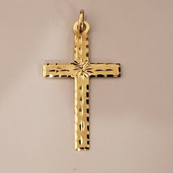 14kt Gold Cross Pendant 