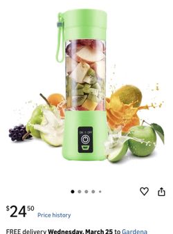 Portable, Personal Mixer Rechargeable with USB, Mini Blender for Smoothie, Fruit Juice
