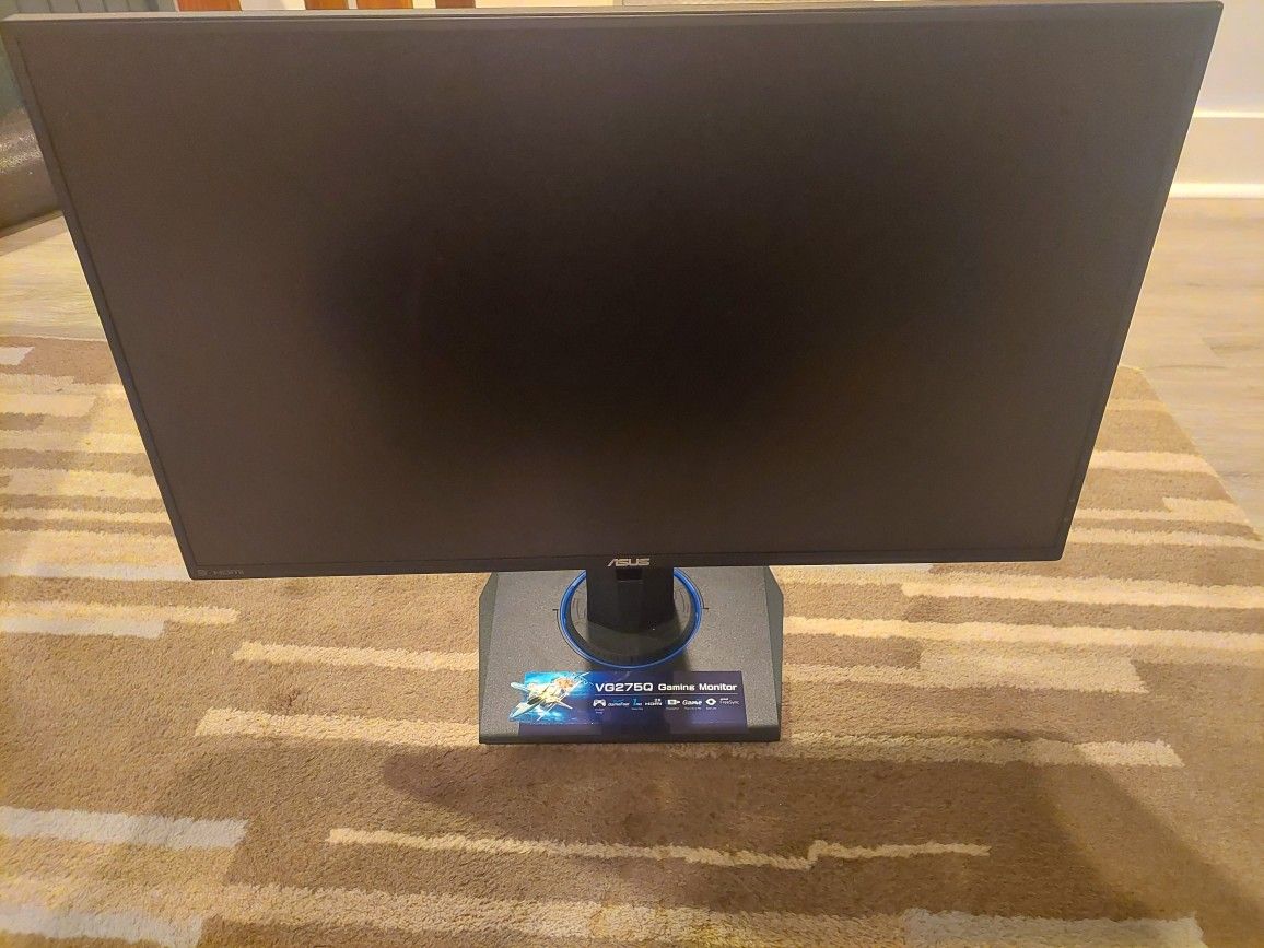Asus 27" VG275Q Gaming Monitor. 1080p 75hz 1ms