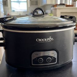Crock-Pot 6qt Slow Cooker, Matte Black