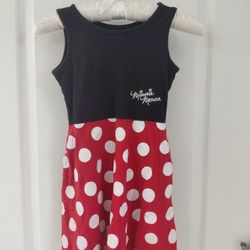 Disney Minnie Mouse Black &Red Polka Dot Dress