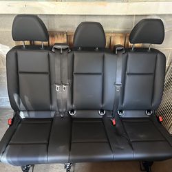 Mercedes Benz Metris Van Black Leather 3 Passenger Rear Seat