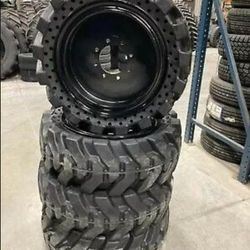 Solid 12x16.5 Tires And Wheels Tractor 