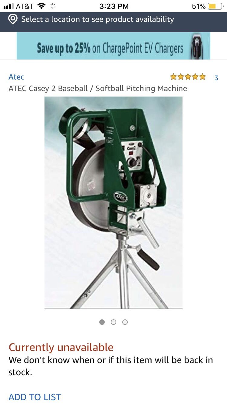pitching machine Atec Casey 2 for Sale in Beaumont, CA OfferUp