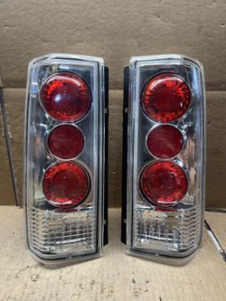 #OT46 85-05 Chevy Astro Van GMC Safari Chrome Taillight Pair 