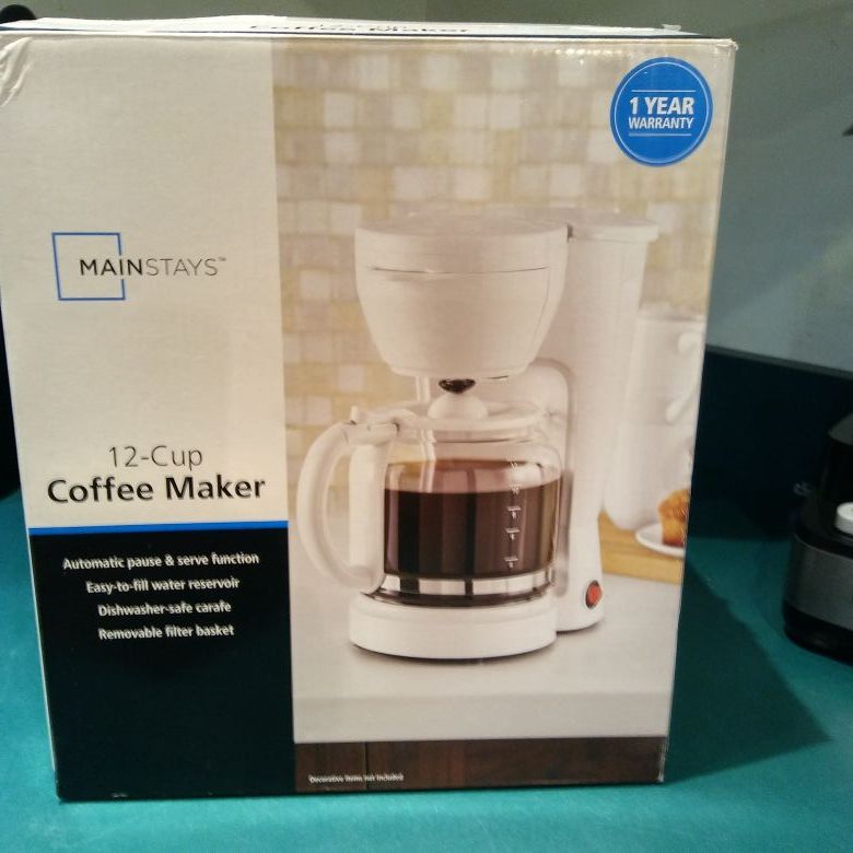 Mainstays 12 cup Coffee Maker for Sale in Saint Albans, WV - OfferUp