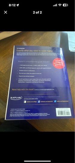 KAPLAN HIGH SCHOOL  ENTRANCE EXAM PRACTICE BOOK