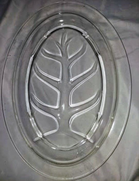 Vintage PYREX Tree of Life glass serving platter