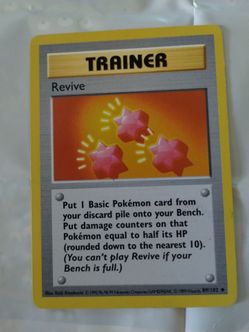 Revive (89/102) card from the vintage 1999 Pokémon Base Set