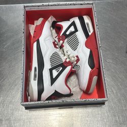 Jordan 4s Red White And Black