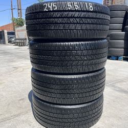 4 LLANTAS GOOD⚡️YEAR R.S.A. 🤑🤑 245/55/18