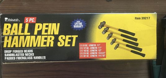 Pittsburgh 5 Pc Ball Pein Hammer Set
