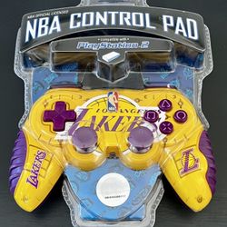 NEW RARE NBA Control Pad PS2 PlayStation 2 LOS ANGELES LAKERS