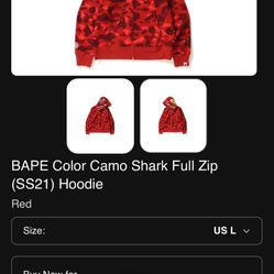 Red Bape Hoodies