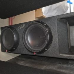 Rockford Fosgate T1d410 Subs In 30hz Ground Shaker Box 