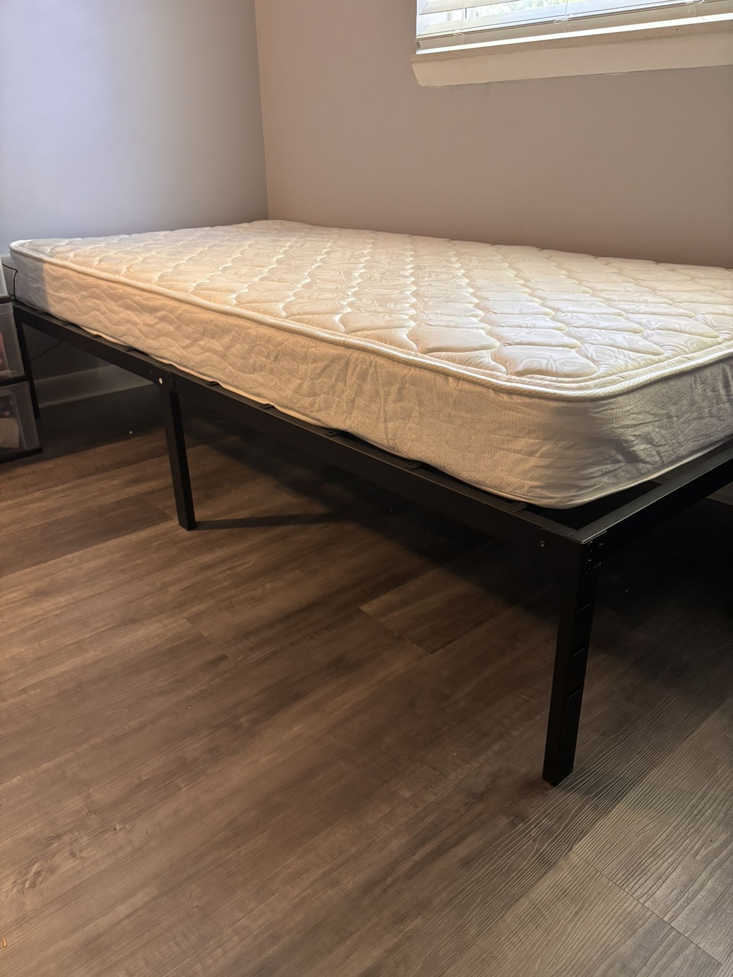 Twin Bedframe And mattress Combo