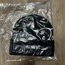 Black Mf Supreme Beanie 