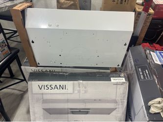 white 30 inch Range hood  new cash only