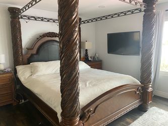 King Size Four Poster Canopy Bed Frame