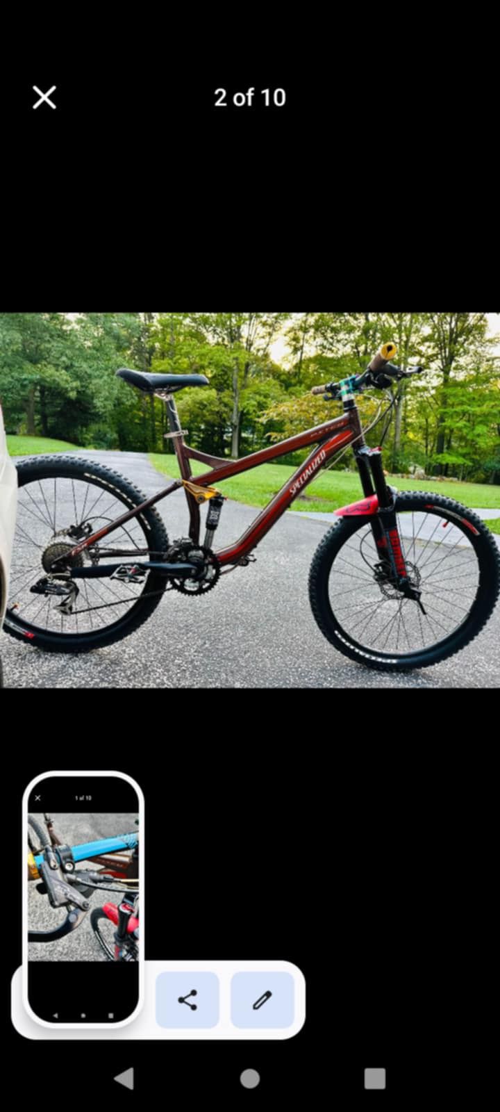 Specialized Pitch Comp FSR Full Suspension Mountain Bike