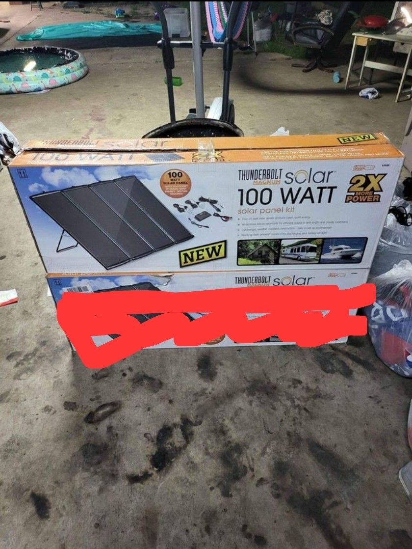 Thunderbolt Magnum Solar
100 Watt Solar Panel Kit (LAST ONE)