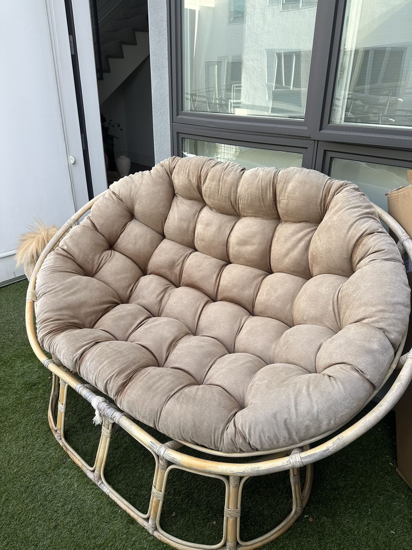 Large Papasan Chair With Cushion