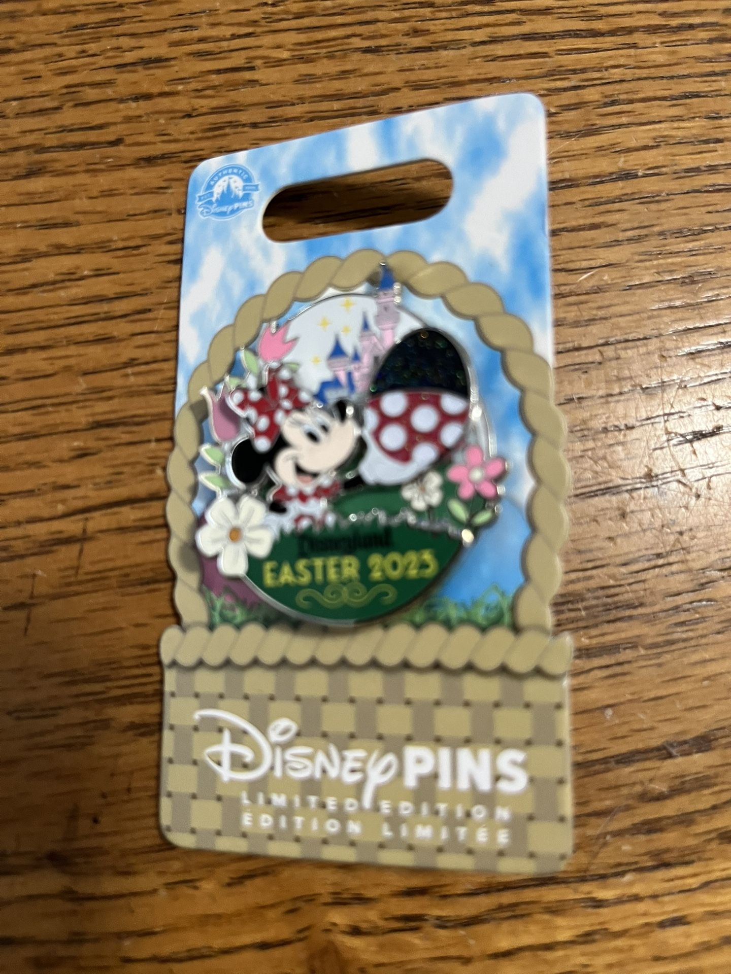 Disneyland Easter 2023 Minnie Mouse Sleeping Beauty Trading Pin. Limited edition 3000. Brand new on original card. Smoke free home