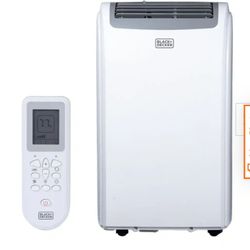 BLACK+DECKER 8,000 BTU Portable Air Conditioner with Remote Control, White