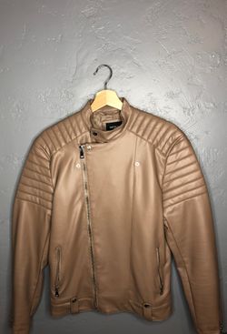 F21 Men’s Leather Light Brown Size Small Jacket