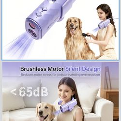 🔥Brand new🔥 Dog Dryer for Pet Grooming,Pet Neck-Hanging Hair Dryer,Alternating Hot and Cold Airflow.Handheld & Hands-Free.Low-Noise, Ultra-Lightweig