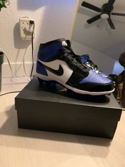 Jordan 1 Retro High Cleats Blue