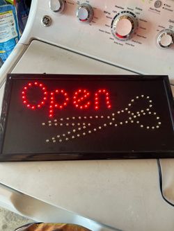 open sign