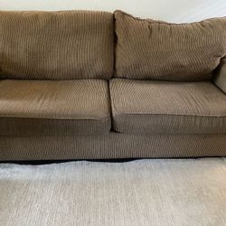 Brown Corduroy Couch