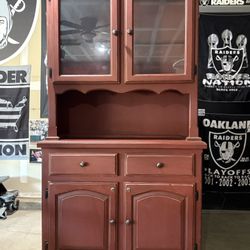Rustic Red Hutch 