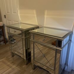 Mirrored Night Stand
