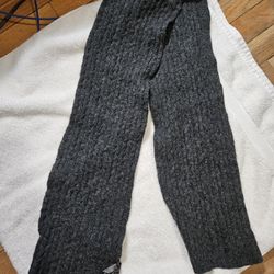 Dark Gray Knit Scarf