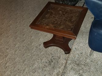 Wood End Table