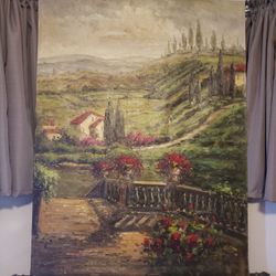 Acrylic On Canvas. Tuscany.