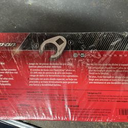 Snap On Metric Flare Nut Crowfoot Set